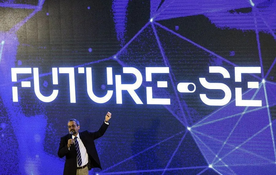 O ministro da Educação, Abraham Weintraub, durante apresentação do programa "Future-se".