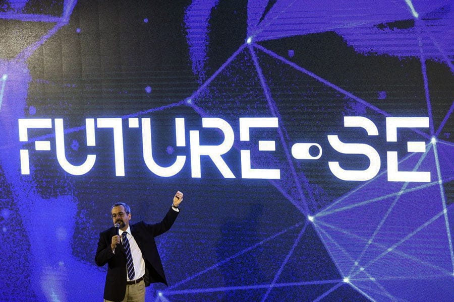 O ministro da Educação, Abraham Weintraub, durante apresentação do programa "Future-se".
