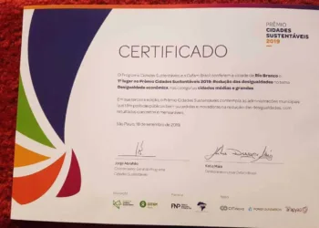 Prefeitura de Rio Branco vence Prêmio Cidades Sustentáveis