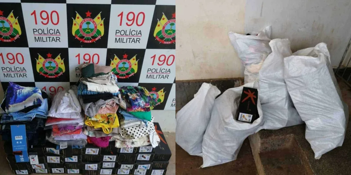 Bando invade loja de confecções e rouba quase R$ 10 mil em produtos