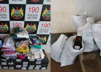 Bando invade loja de confecções e rouba quase R$ 10 mil em produtos