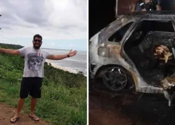 Corpo encontrado carbonizado em carro é de cantor sertanejo, afirma a Polícia Civil