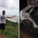 Corpo encontrado carbonizado em carro é de cantor sertanejo, afirma a Polícia Civil