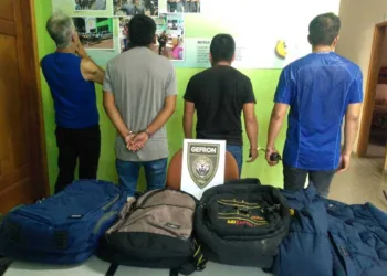 Operação do Gefron resulta em quatro prisões em flagrante e apreensão de drogas vindas do Peru