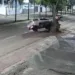 Viatura do Iapen capota após colidir com árvore na Avenida Ceará, em Rio Branco