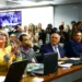 Brasília: Senadores comemoram a aprovação, na Comissão de Constituição, Justiça e Cidadania (CCJ) do Senado, do projeto de lei (PLS 166/2018) que altera o Código de Processo Penal para disciplinar a prisão após a condenação em segunda instância. (Foto: Marcelo Camargo/Agência Brasil)