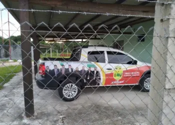 Vereadores estampam foto de si mesmos em carro oficial e causam polêmica no interior do Acre