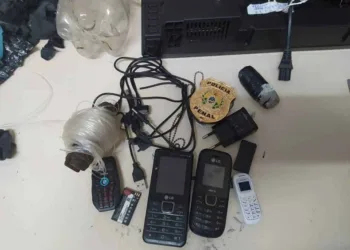 Aparelhos celulares são apreendidos no presídio de Sena