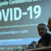 O secretário de Vigilância em Saúde, Wanderson Kleber de Oliveira, e o secretário-executivo do  Ministério da Saúde, João Gabbardo dos Reis, divulgam dados atualizados sobre a situação do novo Coronavírus no país.