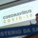 O ministro da Saúde, Luiz Henrique Mandetta,atualiza dados em coletiva de imprensa  sobre à infecção pelo novo coronavírus no Brasil