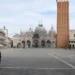 The almost empty St. Mark?s Square is seen after the Italian government imposed a virtual lockdown on the north of Italy including Venice to try to contain a coronavirus outbreak, in Venice, Italy, March 9, 2020. REUTERS/Manuel Silvestri