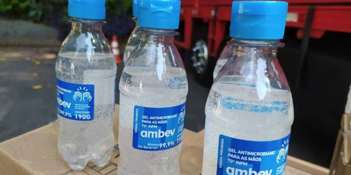 Ambev anuncia doação de 10 mil unidades de álcool em gel para a rede pública de Saúde do Acre