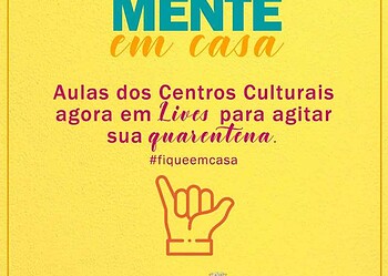 Prefeitura de Rio Branco promove lives com aulas dos Centros Culturais