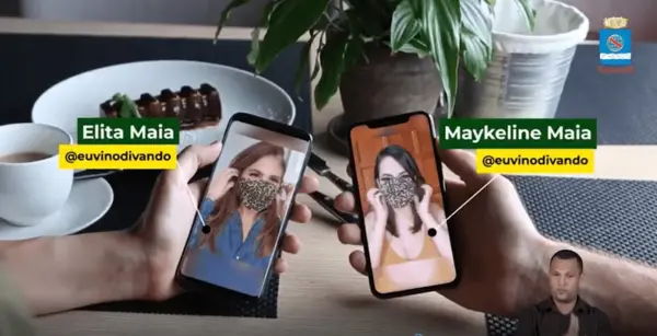 Influenciadores digitais aderem à campanha para conscientizar população sobre o uso de máscara