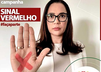 Senadora Mailza Gomes adere campanha Sinal Vermelho para ajudar mulheres vítimas de violência doméstica no Acre