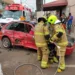 Os bombeiros tiveram dificuldades para retirar a vítima do veículo (Foto: Ascom CBMAC)