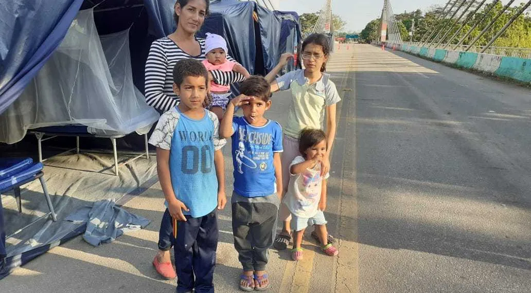 Trabalho da Diocese de Rio Branco, por meio da Cáritas, na fronteira do Brasil com o Peru, leva humanidade a famílias de migrantes (Edmilson Lopes / Acervo Pessoal)