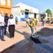 Um dos trechos percorridos por Socorro Neri foi a pavimentação da Rua Francisco Sales (Foto: Fagner Delgado / Ascom PMRB)