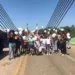 Autorização para ingresso no Brasil foi comemorada pelos migrantes com balões brancos (Foto: Cedida)