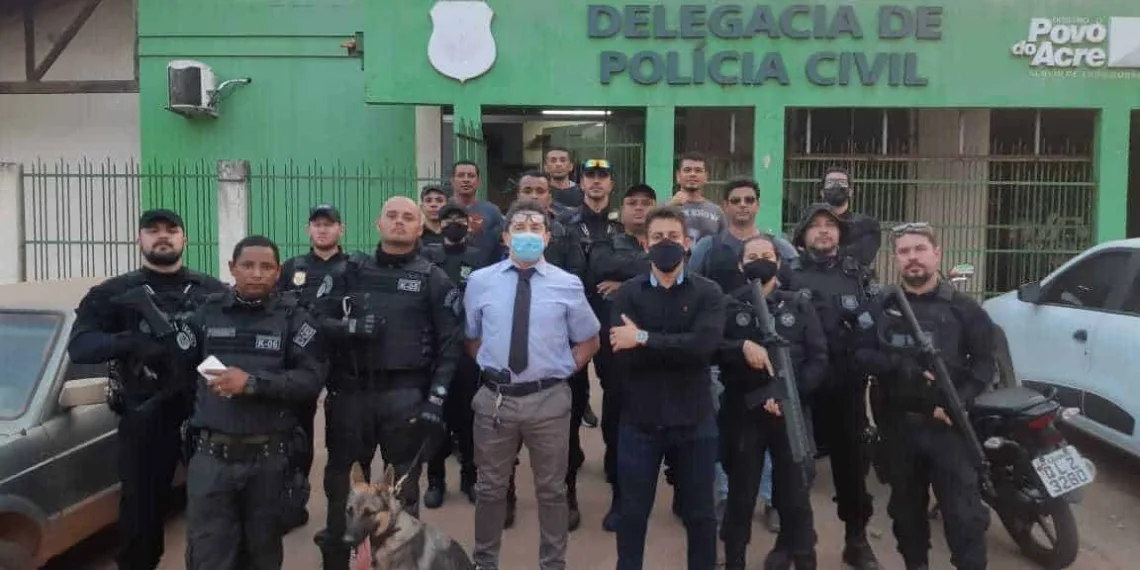 Policiais penais contaram com o apoio da Polícia Civil e do Canil (Foto: Ascom Sejusp)