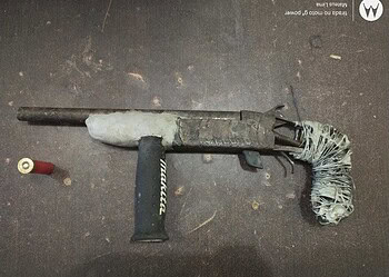 Adolescente foi apreendido com uma escopeta calibre .28 (Foto Ascom PMAC)