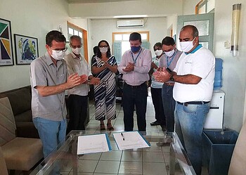 Solenidade de assinatura ocorreu nesta terça-feira, 1°, na sede do Educandário (Foto: Assessoria)