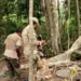 Corpos foram achados na propriedade da família na área de fronteira (Foto: Arquivo/PM-AC)