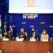 Técnicos do Instituto Nacional de Estudos e Pesquisas Educacionais Anísio Teixeira (Inep), autarquia federal vinculada ao Ministério da Educação (MEC), anunciam os índices do Ideb 2019, nesta terça-feira, 15 (Foto: Comunicação/MEC)