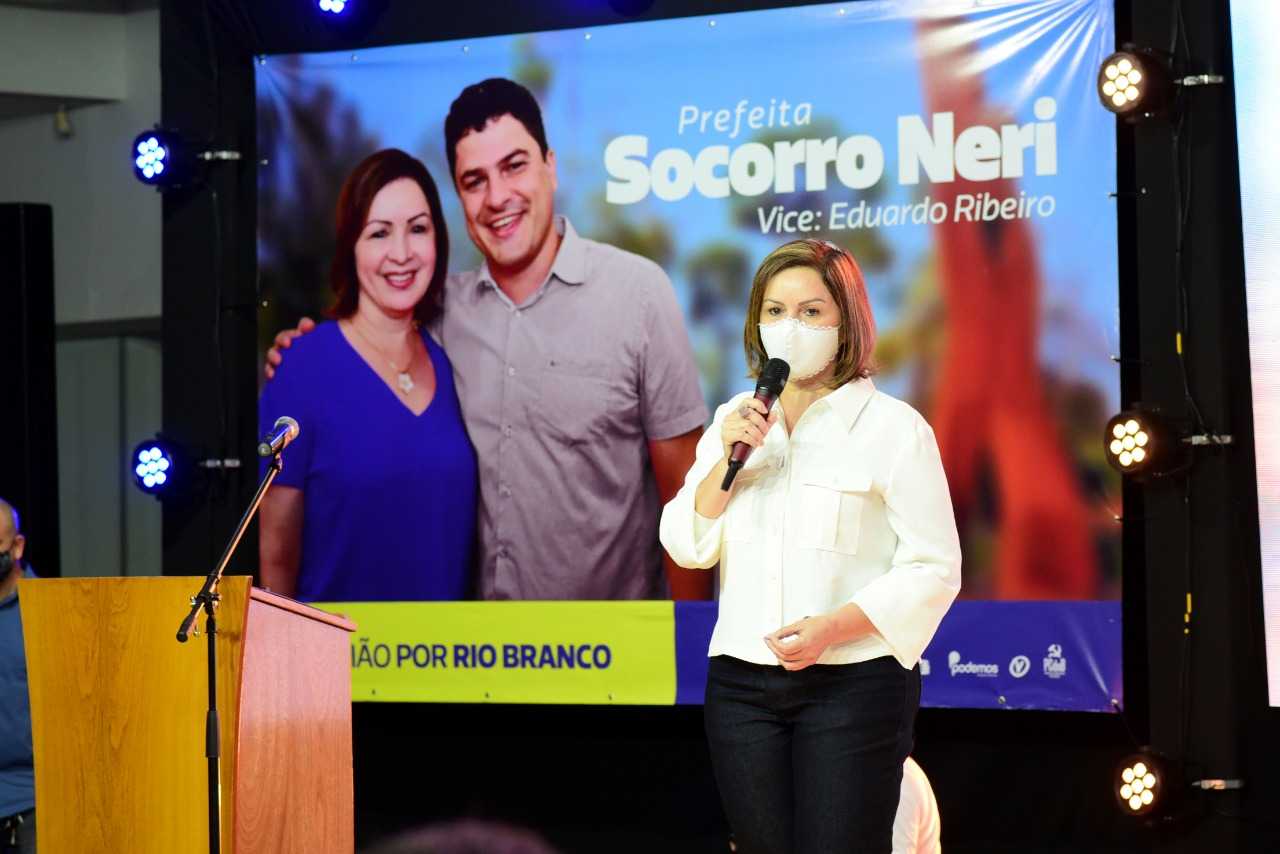 Socorro Neri, foi confirmada como candidata à reeleição durante convenção do PSB (Foto: Assessoria)