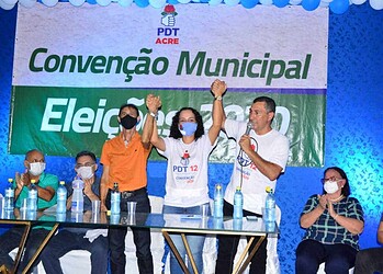 Maria Lucinéia de Lima Sérgio foi oficializada como candidata à Prefeitura de Tarauacá (Foto: Assessoria)