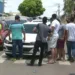 Motoristas de aplicativo realizam protesto em avenida de Rio Branco após colega ser mantido refém