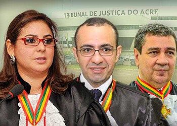 Desembargadora Waldirene Cordeiro foi eleita presidente; o desembargador Roberto Barros, vice-presidente, e o desembargador Élcio Mendes, corregedor-geral da Justiça (Foto: Gecom TJ/AC)