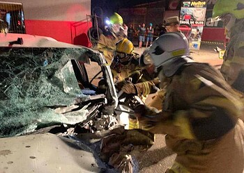 guarnição do 1º Batalhão da Capital, ajudou no socorro das vítimas, retirando-as das ferragens