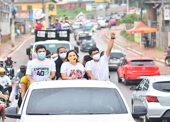 Apoiadores, eleitores e militantes fazem grande carreata com Socorro Neri na Baixada