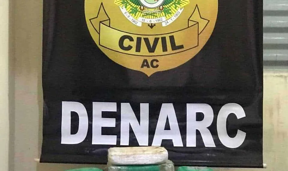 Apreensão da droga causou um prejuízo ao crime organizado de 500 mil reais (Foto: Ascom PC/AC)