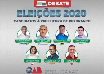 Candidatos à Prefeitura de Rio Branco participam de debate da OAB/AC e da CAA/AC nesta sexta