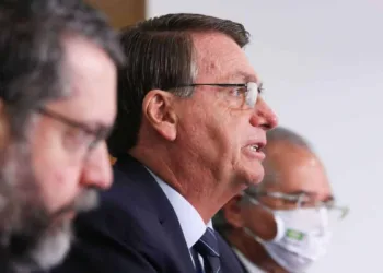 (Brasília - DF, 26/01/2021) Palavras do Presidente da República, Jair Bolsonaro.
Foto: Marcos Corrêa/PR