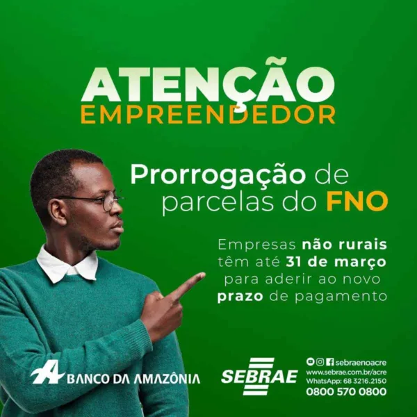 Banco da Amazônia prorroga prazo para pagamento de dívidas do FNO