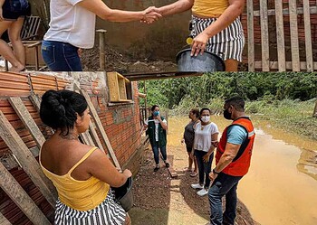 Senadora Mailza visita famílias atingidas pela enchente em Rio Branco