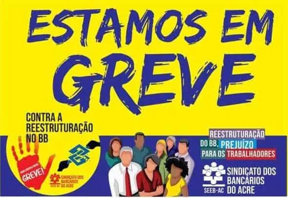 Trabalhadores do Banco do Brasil fazem paralisação de 24 horas hoje