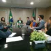O secretário nacional de Defesa Civil, coronel Alexandre Lucas, disse que o volume de chuvas está muito grande e que as previsões são preocupantes (Foto: Davi Casseb)