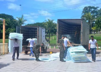 TJAC recebe 400 dos 2 mil colchonetes doados para a campanha SOS Acre