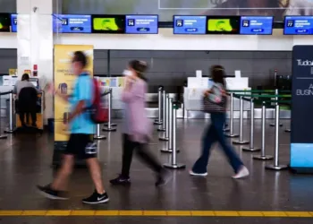 Aeroporto Internacional Juscelino Kubitschek, terceiro maior aeroporto do Brasil com pouca movimentação de passageiros
