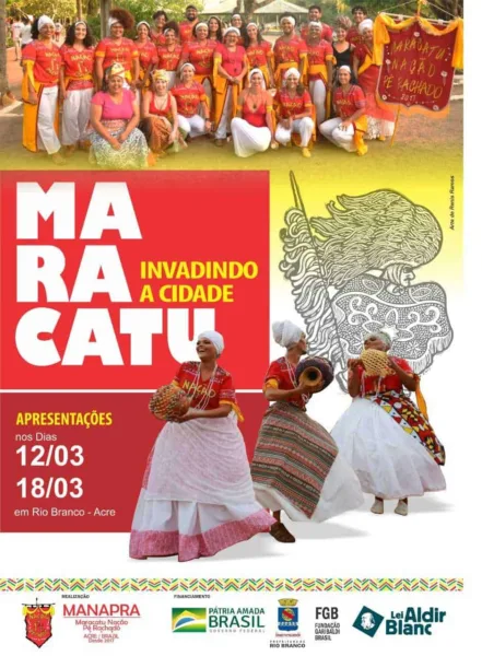 Grupo realizará apresentações de maracatu em praças de Rio Branco