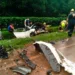 Com o impacto, carro foi parar às margens da rodovia com o impacto (Foto: Notícias da Hora)