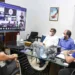 Por meio de videoconferência, diretoria da Anvisa e 11 governadores trataram sobre a importação da vacina Sputnik V (Foto: Marcos Vicentti/Secom)