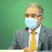 O ministro da Saúde, Marcelo Queiroga, durante declaração após reunião do Comitê de Coordenação Nacional para Enfrentamento da Pandemia da Covid-19, no Palácio do Planalto.