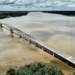 A estrutura de concreto e aço, uma das maiores já erguidas pela engenharia na Amazônia
