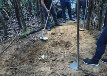 Ossada de casal é achada em cova rasa no Segundo Distrito