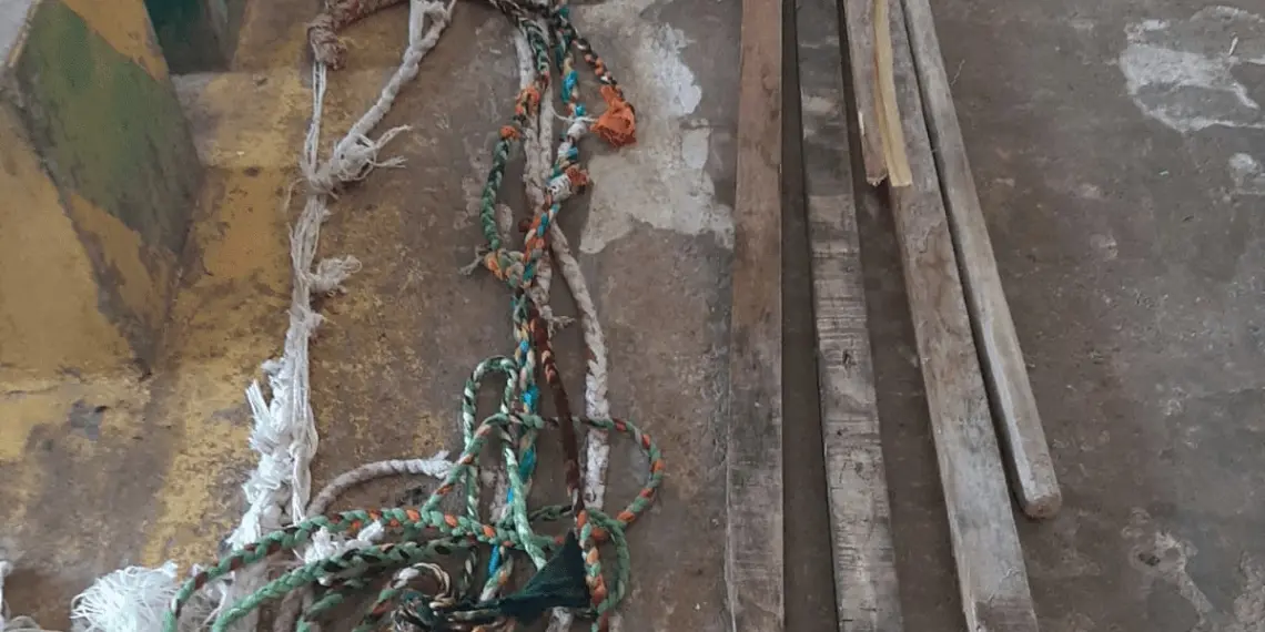 Policiais apreendem cordas e ganchos que seriam utilizadas para fuga em presídio